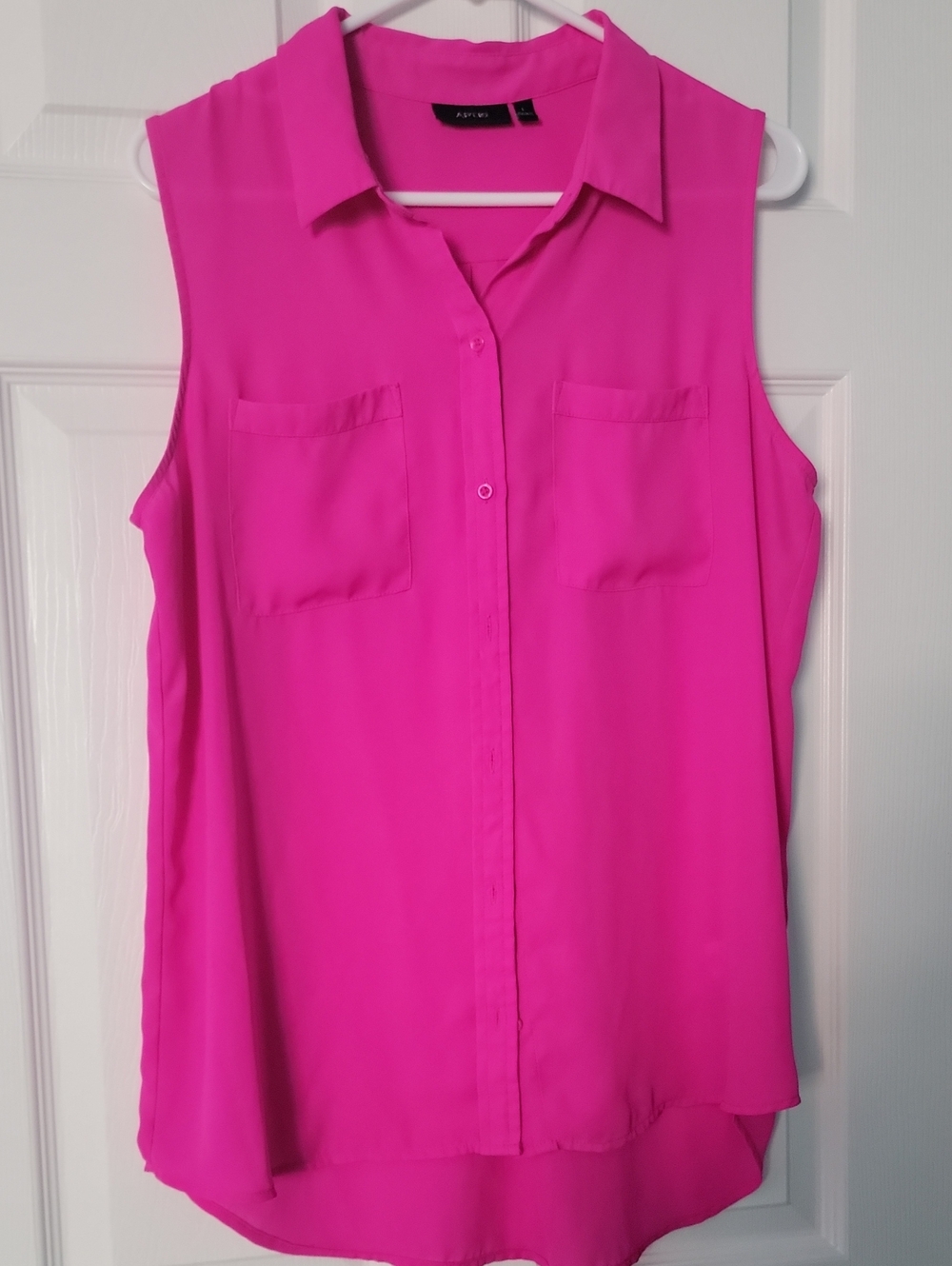 Apt. 9 Sleeveless Button-Front Camisole in Hot Pink